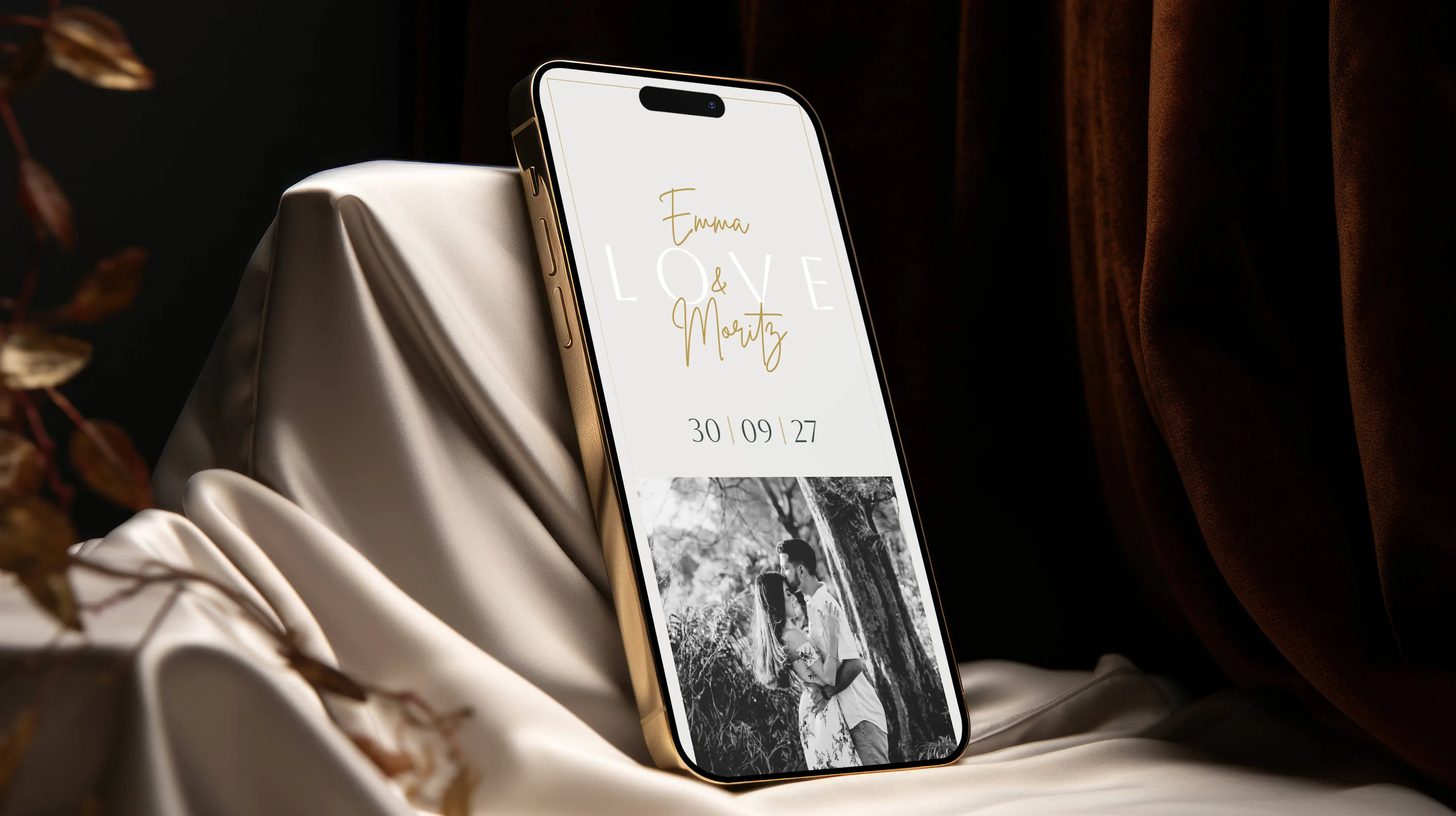 Digitale Hochzeitseinladung