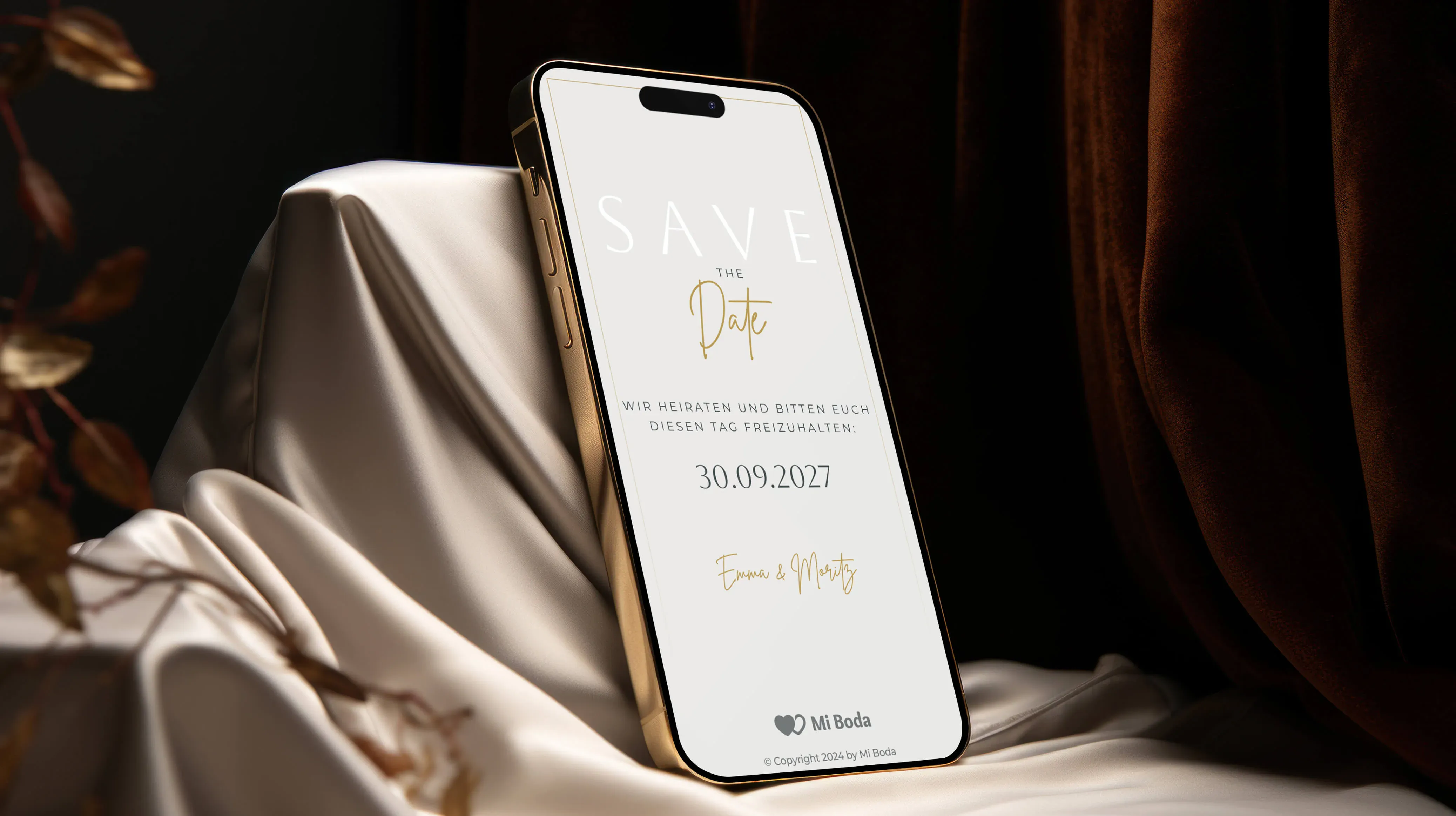 Digitale Save the Date Karte