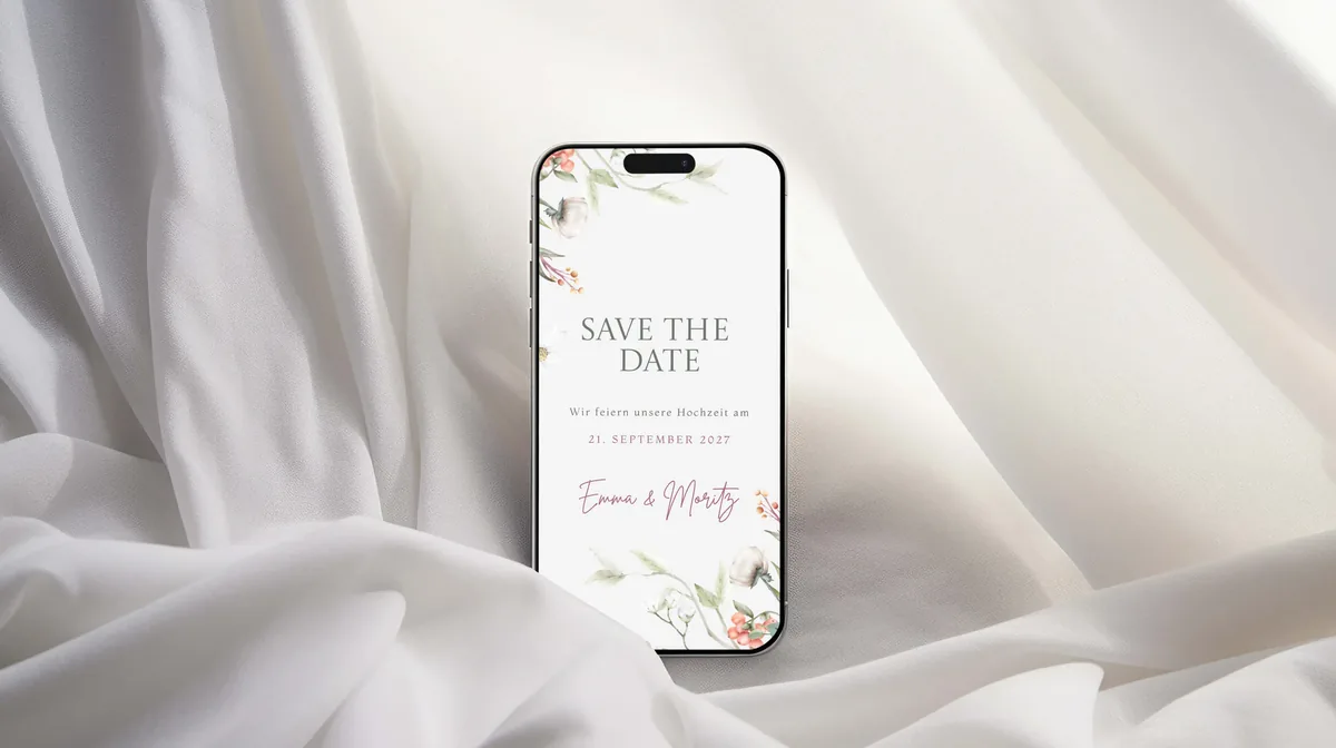 Digitale Save the Date Karte