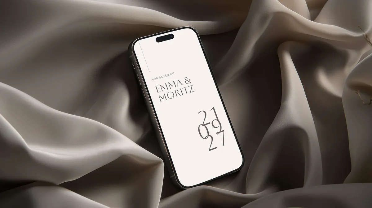Digitale Hochzeitseinladung