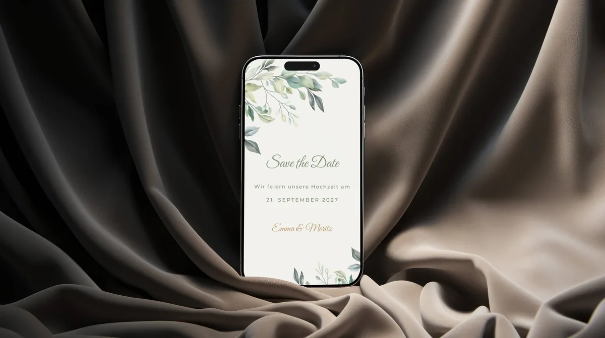 Digitale Save the Date Karte